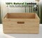 14.6” x 10.2” x 6.5” Stackable Bamboo Storage Bins with Lids & Handles – Organizer Boxes for Home, Kitchen, Office, Tableware, Clothing, Toys & Books
